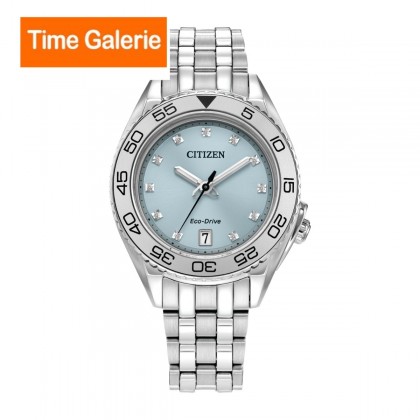 Citizen FE6161-54L Eco Drive Carson Light Blue Dial Stainless SteelStrap Analog Women's Watch